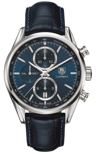 TAG Heuer Carrera Calibre 1887 41 Stainless Steel / Blue / Alligator